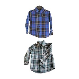 Plaid Button DownShirt Bundle 2T Plaid Green Blue Carter's The Children's Place